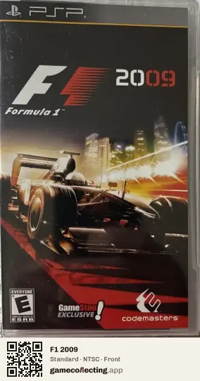 F1 2009 PlayStation Portable, NTSC box front