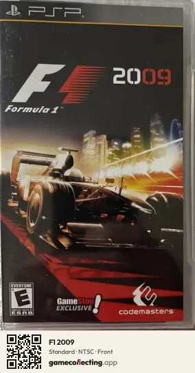 F1 2009 PlayStation Portable, NTSC box front