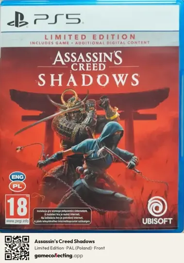 Assassin's Creed Shadows PlayStation 5, Poland box front