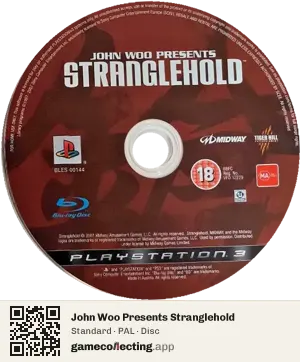 John Woo Presents Stranglehold PlayStation 3, PAL disc
