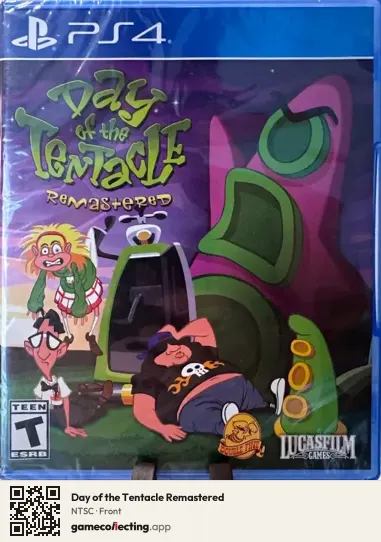 Day of the Tentacle Remastered PlayStation 4, NTSC box front