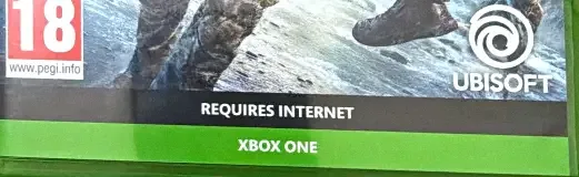 Tom Clancy's Ghost Recon Breakpoint, the PEGI square on its front