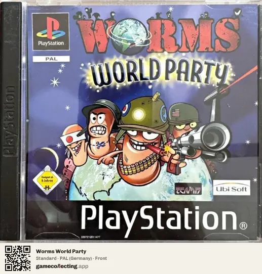 Worms World Party PlayStation, Germany box front
