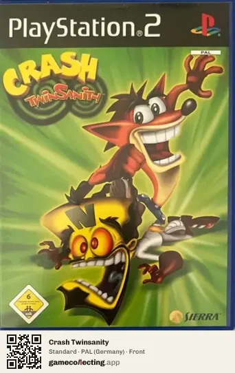 Crash Twinsanity PlayStation 2, Germany box front