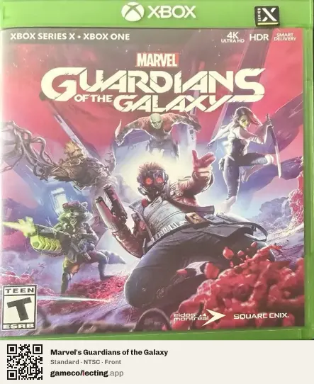 Marvel's Guardians of the Galaxy Xbox Series X, NTSC box front