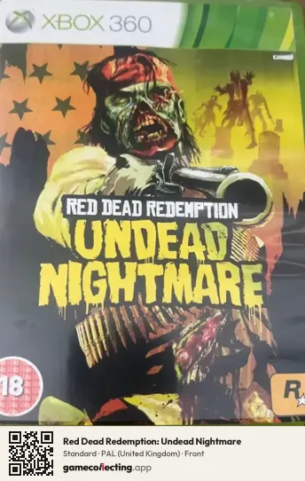 Red Dead Redemption: Undead Nightmare Xbox 360, United Kingdom box front