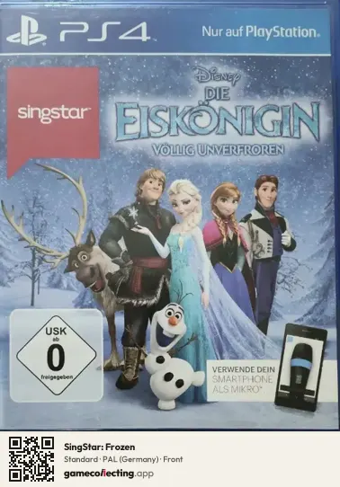 SingStar: Frozen PlayStation 4, Germany box front
