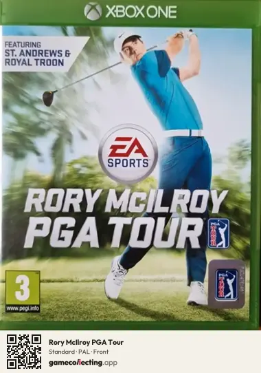Rory McIlroy PGA Tour Xbox One, PAL box front