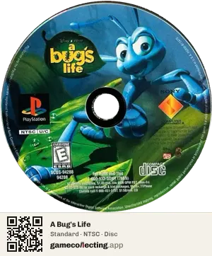 A Bug's Life PlayStation, NTSC disc