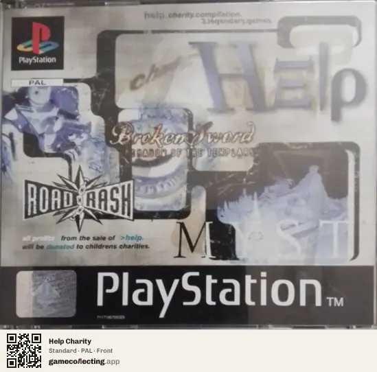 Help Charity PlayStation, PAL box front