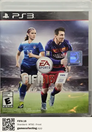 FIFA 16 PlayStation 3, NTSC box front
