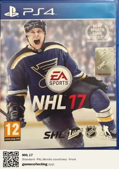 NHL 17 PlayStation 4, Nordic countries box front