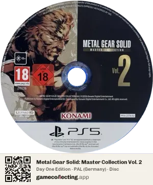 Metal Gear Solid: Master Collection Vol. 2 PlayStation 5, PAL disc