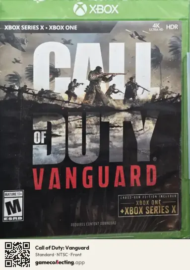Call of Duty: Vanguard Xbox Series X, NTSC box front