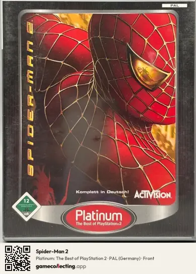 Spider-Man 2 PlayStation 2, Germany box front