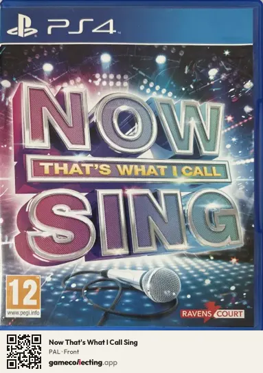 Now That's What I Call Sing PlayStation 4, PAL box front