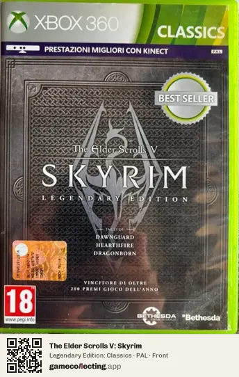 The Elder Scrolls V: Skyrim Xbox 360, PAL box front