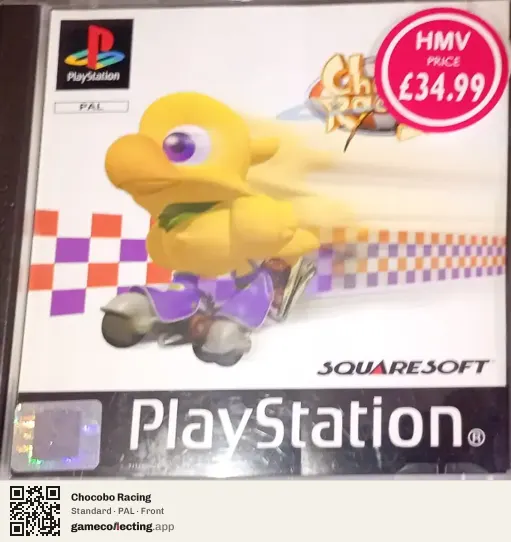 Chocobo Racing PlayStation, PAL box front