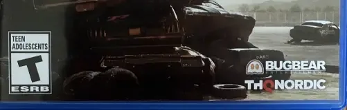 Wreckfest, the ESRB box on its front