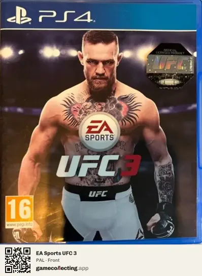 EA Sports UFC 3 PlayStation 4, PAL box front