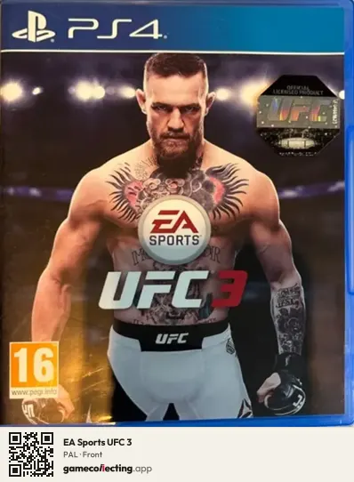 EA Sports UFC 3 PlayStation 4, PAL box front