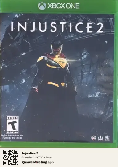 Injustice 2 Xbox One, NTSC box front