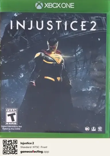 Injustice 2 Xbox One, NTSC box front