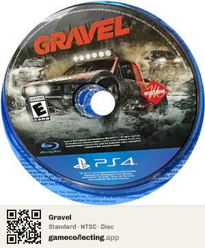 Gravel PlayStation 4, NTSC disc