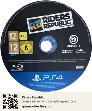 Riders Republic PlayStation 4, PAL disc