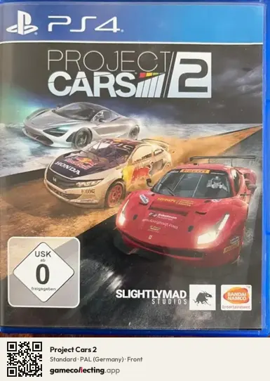 Project Cars 2 PlayStation 4, Germany box front