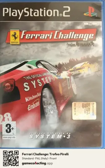 Ferrari Challenge: Trofeo Pirelli PlayStation 2, Italy box front