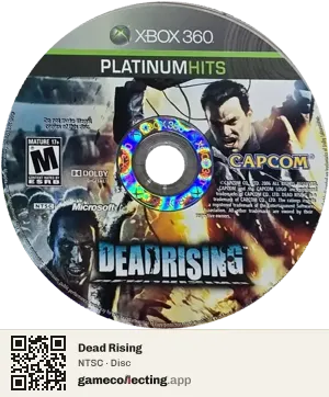 Dead Rising Xbox 360, NTSC disc