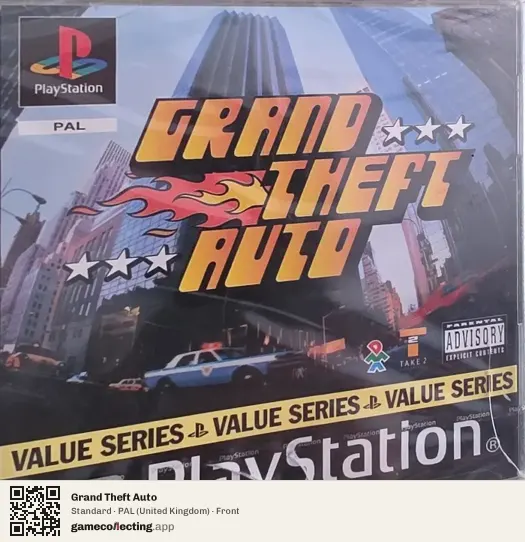 Grand Theft Auto PlayStation, United Kingdom box front