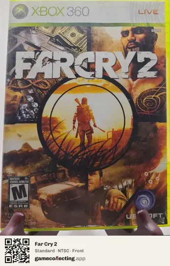 Far Cry 2 Xbox 360, NTSC box front