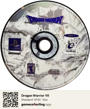 Dragon Warrior VII PlayStation, NTSC disc