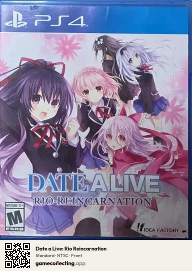 Date a Live: Rio Reincarnation PlayStation 4, NTSC box front