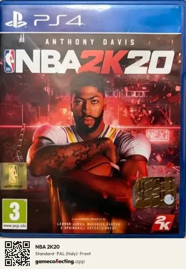 NBA 2K20 PlayStation 4, Italy box front