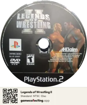 Legends of Wrestling II PlayStation 2, NTSC disc