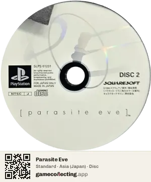 Parasite Eve PlayStation, Asia disc