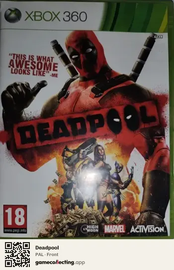 Deadpool Xbox 360, PAL box front