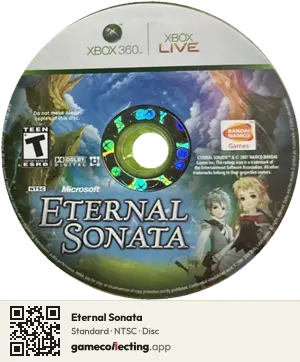 Eternal Sonata Xbox 360, NTSC disc