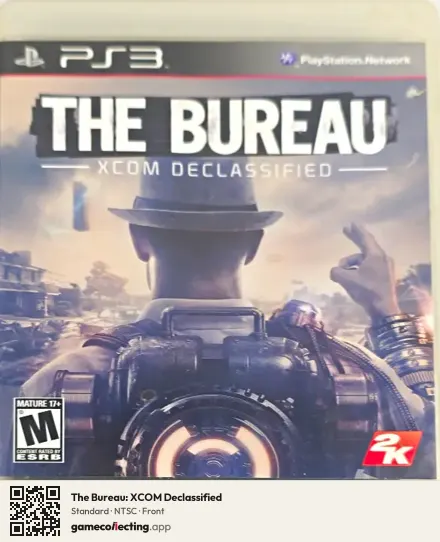 The Bureau: XCOM Declassified PlayStation 3, NTSC box front