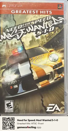 Need for Speed: Most Wanted 5-1-0 PlayStation Portable, NTSC box front