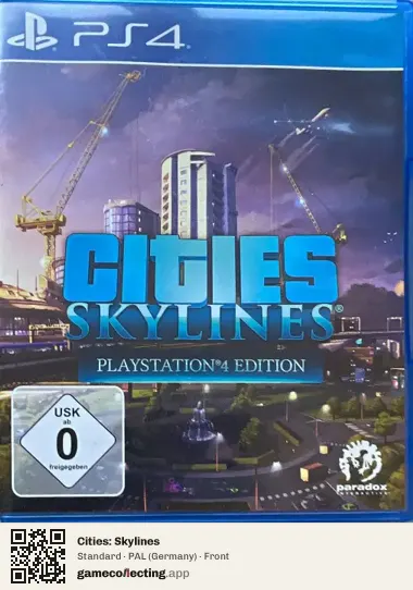 Cities: Skylines PlayStation 4, Germany box front