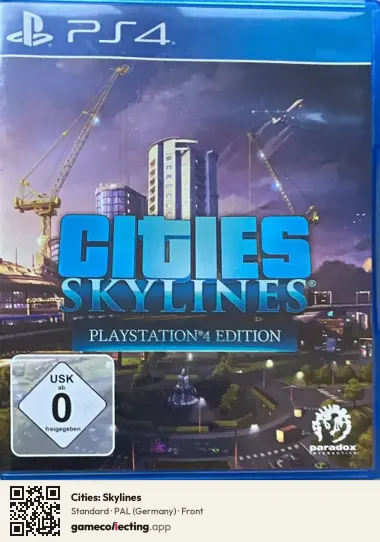 Cities: Skylines PlayStation 4, Germany box front