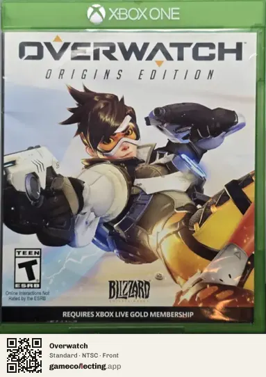 Overwatch Xbox One, NTSC box front