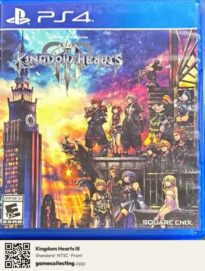 Kingdom Hearts III PlayStation 4, NTSC box front