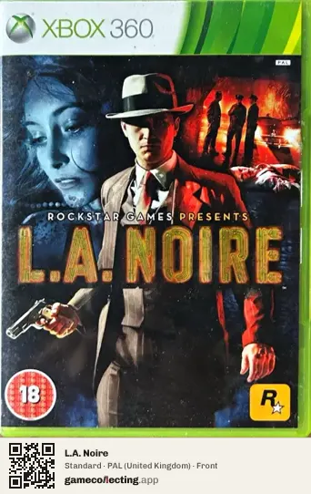 L.A. Noire Xbox 360, United Kingdom box front