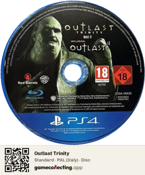 Outlast Trinity PlayStation 4, PAL disc