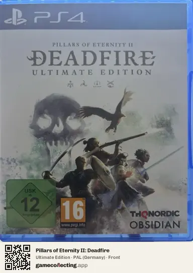 Pillars of Eternity II: Deadfire PlayStation 4, Germany box front